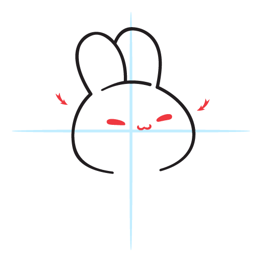 How To Draw A Kawaii, Cute Bunny 11 howtodraw-a-kawaii-bunny-step5