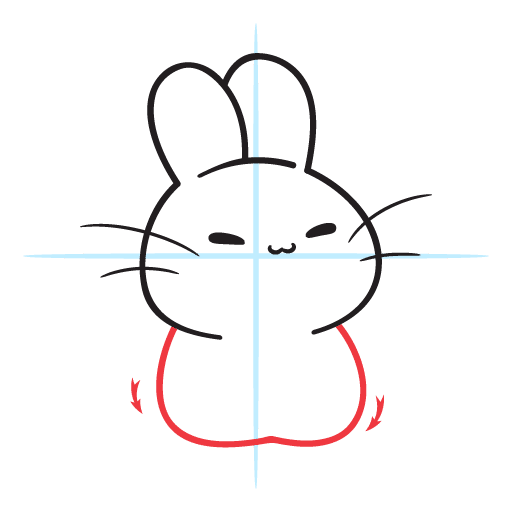 How To Draw A Kawaii, Cute Bunny 13 howtodraw-a-kawaii-bunny-step7