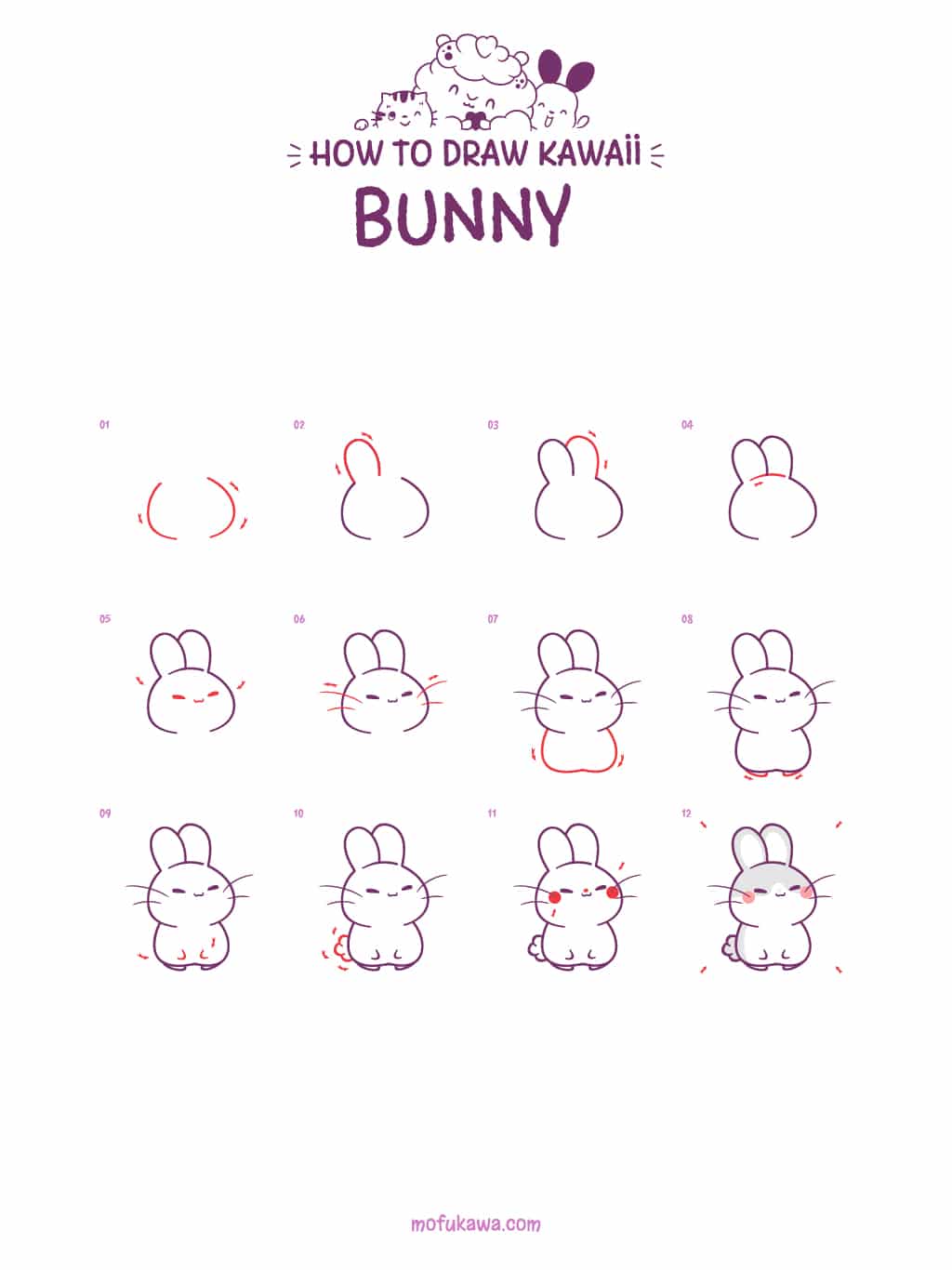 How to Draw a Cute Bunny EASY