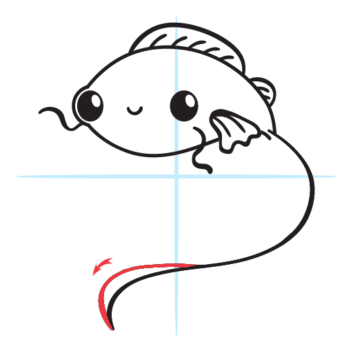 How To Draw A Fish - Kawaii Style 17 howtodraw-a-kawaii-fish-step11
