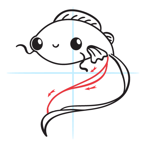 How To Draw A Fish - Kawaii Style 19 howtodraw-a-kawaii-fish-step13