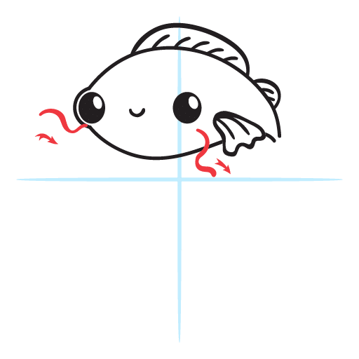 How To Draw A Fish - Kawaii Style 15 howtodraw-a-kawaii-fish-step9