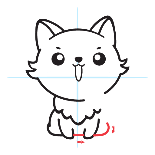 How To Draw A Cute Fox 18 howtodraw-a-kawaii-fox-step12