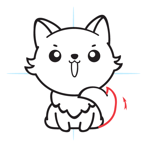 How To Draw A Cute Fox 20 howtodraw-a-kawaii-fox-step14