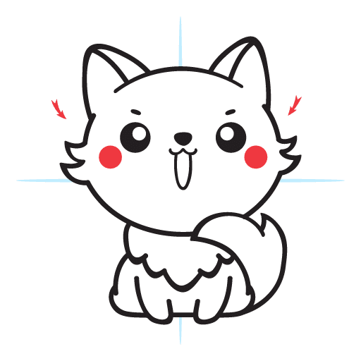 How To Draw A Cute Fox 21 howtodraw-a-kawaii-fox-step15
