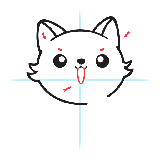 How To Draw A Cute Fox 14 howtodraw-a-kawaii-fox-step8