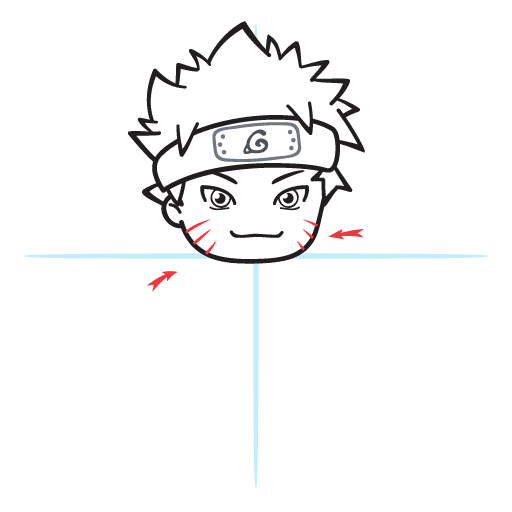 How To Draw Naruto 17 howtodraw-a-kawaii-naruto-step11