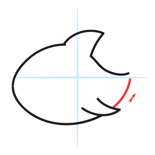 How To Draw A Cute Shark 12 howtodraw-a-kawaii-shark-step6