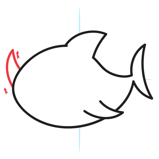 How To Draw A Cute Shark 14 howtodraw-a-kawaii-shark-step8