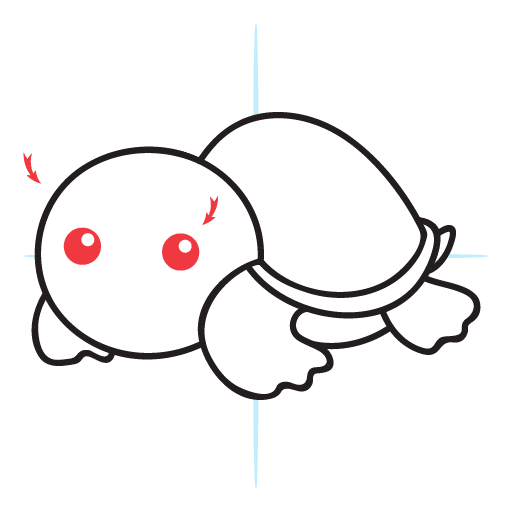 How To Draw A Turtle 16 howtodraw-a-kawaii-turtle-step10