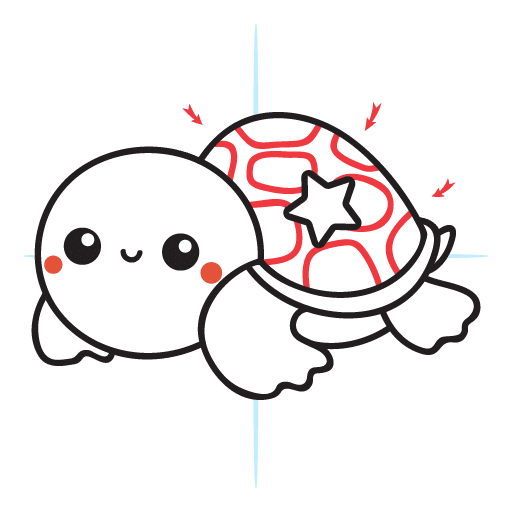 How To Draw A Turtle 19 howtodraw-a-kawaii-turtle-step13