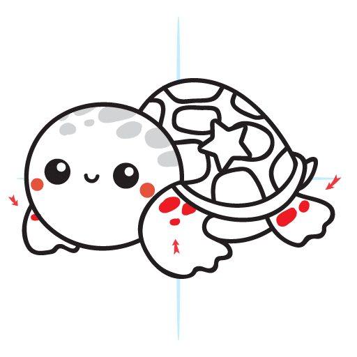 How To Draw A Turtle 21 howtodraw-a-kawaii-turtle-step15