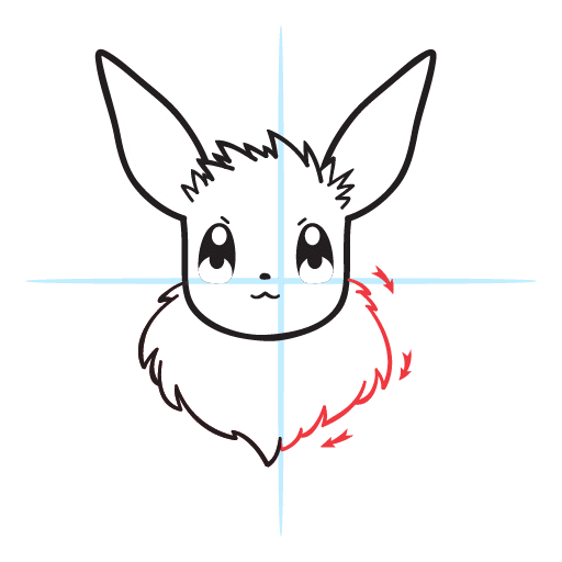 How To Draw Eevee 14 howtodraw-eevee-step8