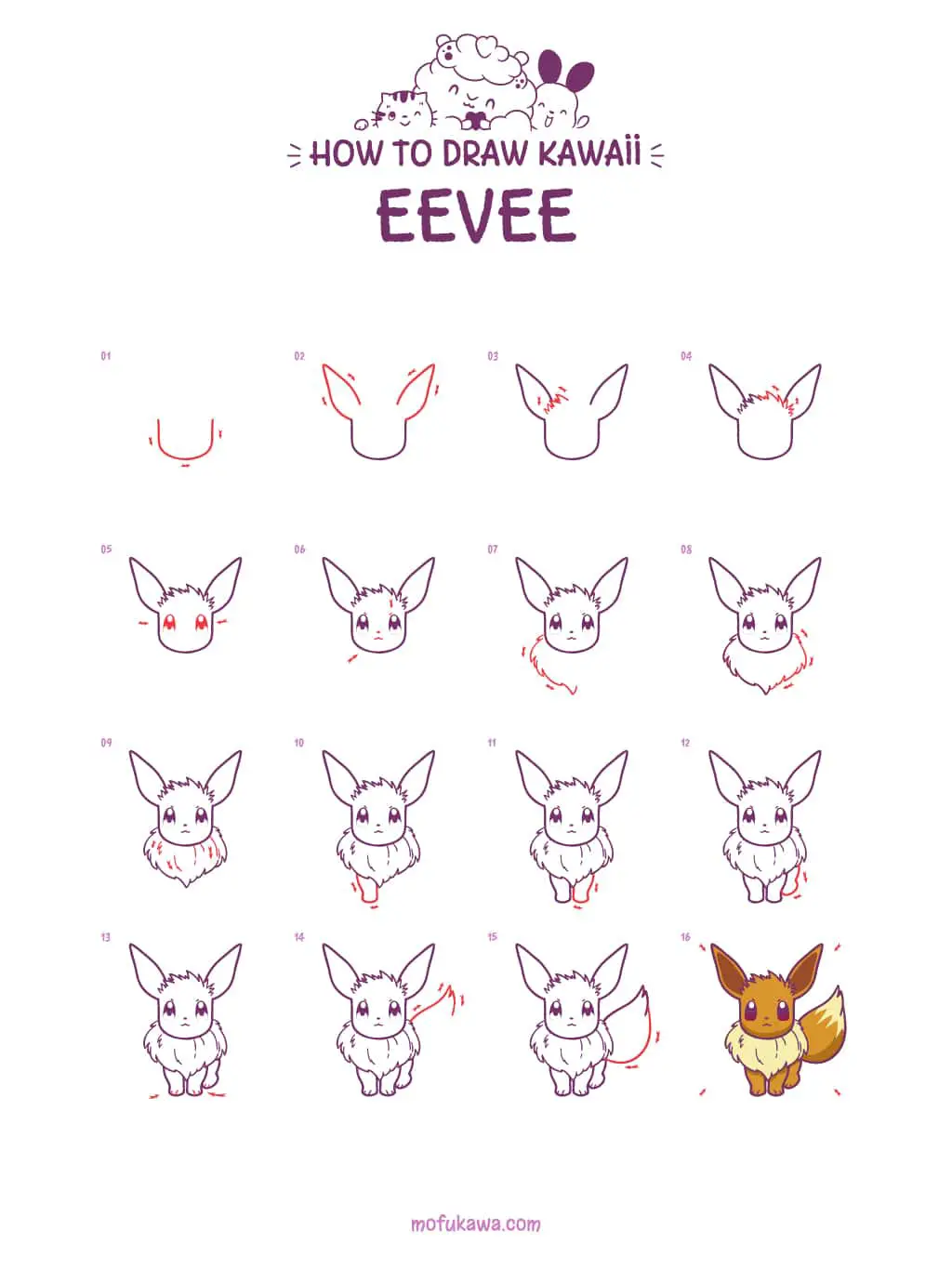 How To Draw Eevee  Pokemon 
