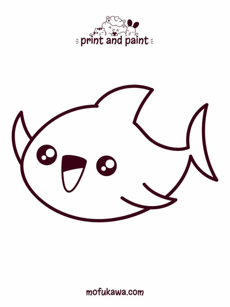 kawaiishark-coloringpage