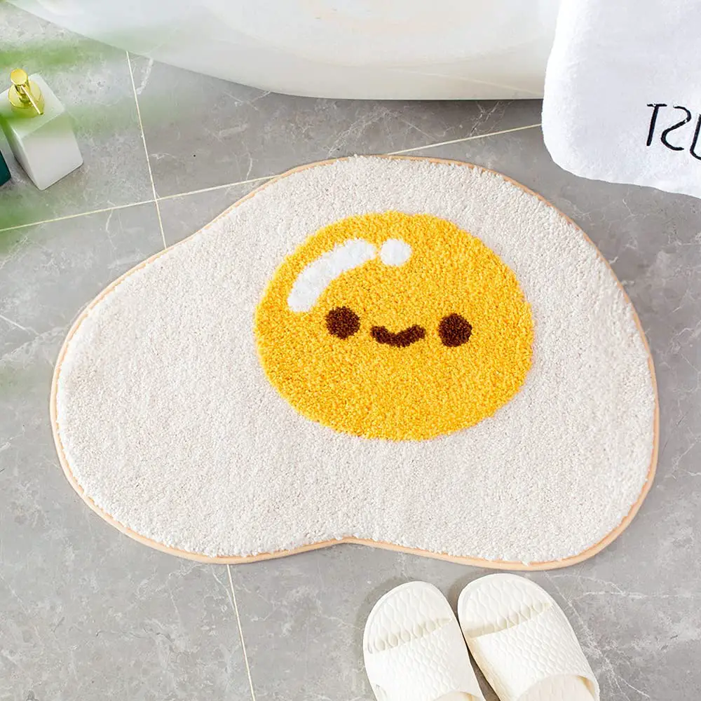 Best Kawaii Room Décor 4 Cute Egg Bathroom Rug