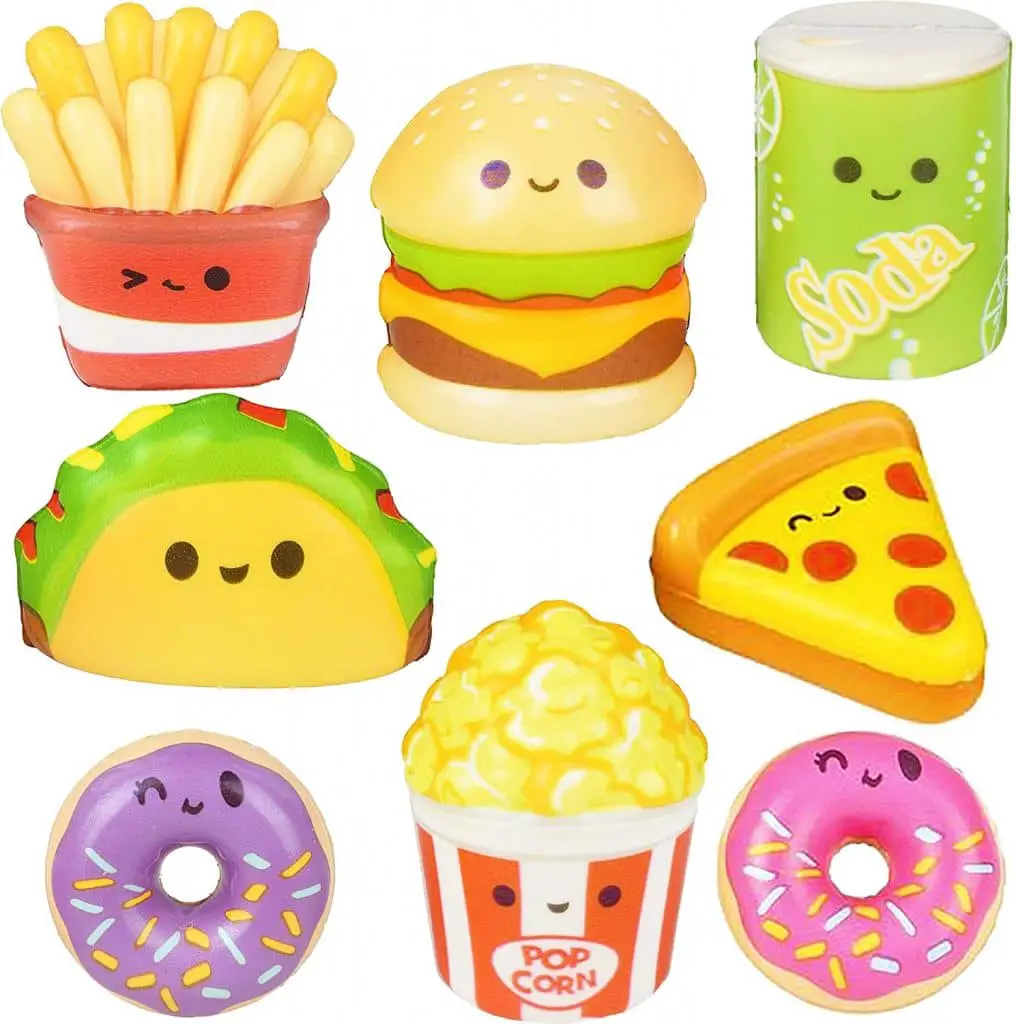Kawaii Snack Squishy Set