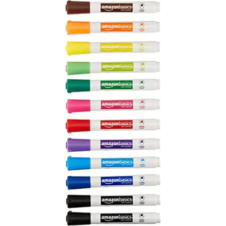 Amazon Basics 12-Pack Dry Erase Markers