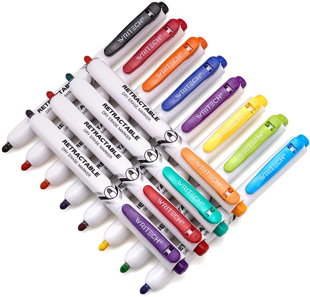 Writech Retractable Dry Erase Markers